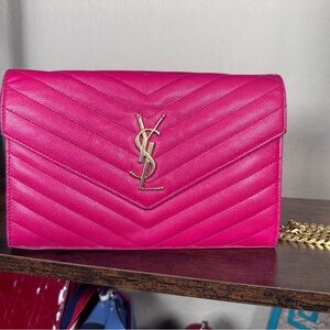 YSL Yves Saint Laurent Pink Crossbody Bag